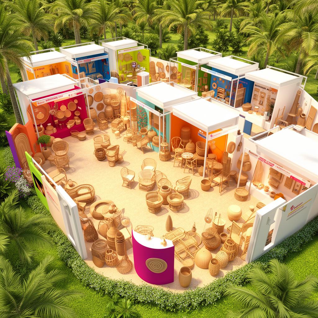 Pameran virtual produk rotan 3D